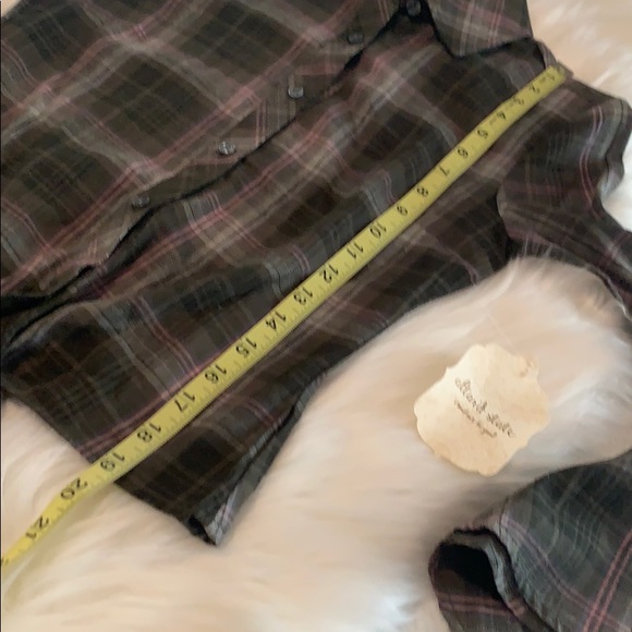 NWT Altar’d State Plaid Button Down Blouse - Picture 5 of 11